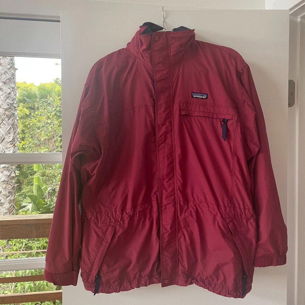 Patagonia Vintage Full‎ Zip Travel Guide Jacket in Red, STY 83822, Size Medium